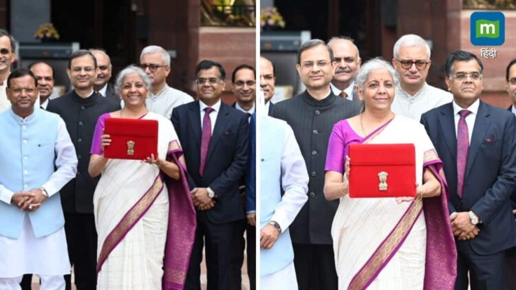 बजट के लिए वित्तमंत्री ने पहनी खास साड़ी, व्हाइट-पिंक गोल्ड बॉर्डर में दिया ये संदेश