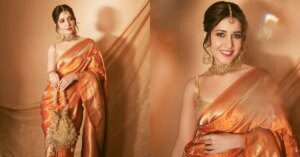 अभिनेत्री राशि खन्ना के साड़ी-झुमके-बिंदी लुक ने जीता फैंस का दिल