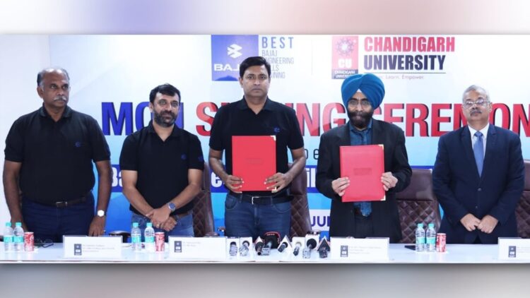 छात्रों में कौशल विकास पर जोर… चंडीगढ़ यूनिवर्सिटी ने पंजाब के पहले BEST सेंटर के लिए..