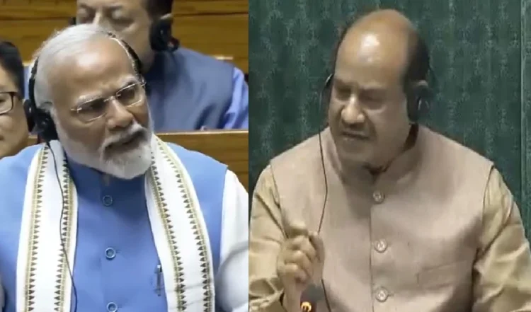 लोकसभा में पीएम दे रहे थे जवाब, लगने लगे ‘जस्टिस फॉर मणिपुर’ के नारे, भड़क उठे स्पीकर