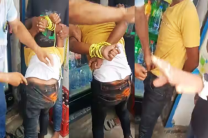 हैवानियत: चोरी के आरोप में युवक को पकड़कर प्राइवेट पार्ट में डाली मिर्च