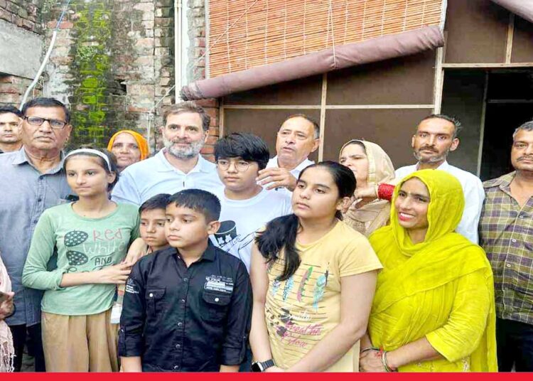 अमेरिका में किया वादा निभाने सुबह-सुबह करनाल पहुंचे राहुल गांधी