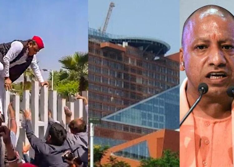 जेपी की विरासत पर लखनऊ में हंगामा, योगी- अखिलेश किसे फायदा किसे नुकसान