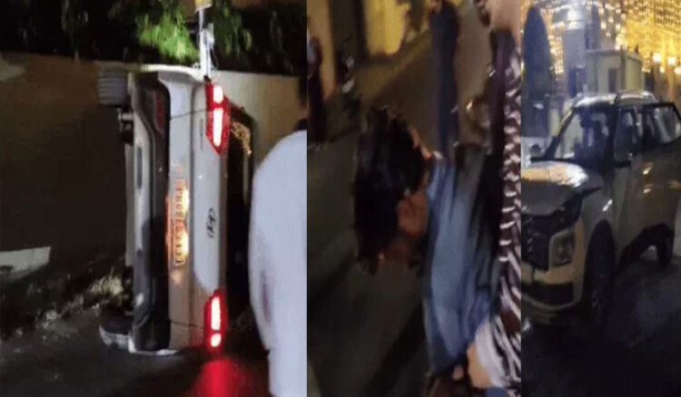 तेज रफ्तार कारों और ऑटो रिक्शा की हुई टक्कर, एक गंभीर रूप से घायल