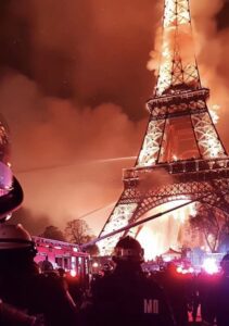 Eiffel Tower Fire Alert