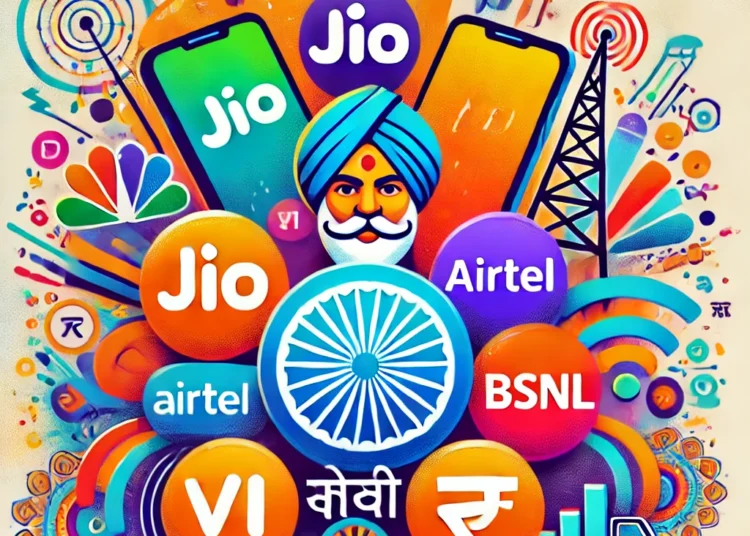 Jio, Airtel, Vi ,BSNL