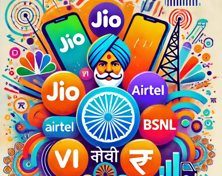 Jio, Airtel, Vi ,BSNL