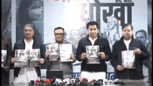 Congress releases white paper on 10yrs 10 frauds by AAP and misdeeds by BJP in Delhi.