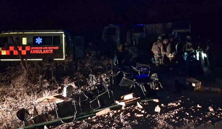 vehicle accident during operational duty in the #Poonch sector.