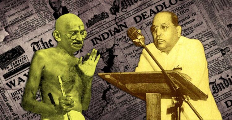 Dr. ambedkar and gandhi