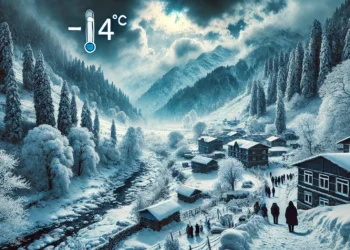 Himachal Pradesh with temperatures as low as minus 14 degrees Celsius