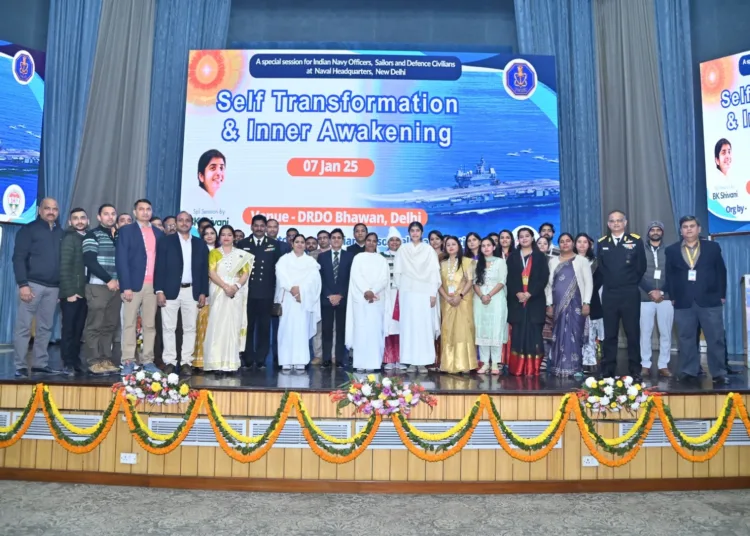 Indian Navy की ‘आत्म-जागृति’ कार्यशाला: BK Shivani के साथ मानसिक स्वास्थ्य पर विशेष सत्र 1 INDIAN NAVY CONDUCTS WORKSHOP ON MENTAL HEALTH AS PART OF 60-DAY RESILIENCE PROGRAMME