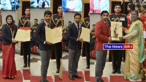 President DroupadiMurmu presents the prestigious Major Dhyan Chand Khel Ratna Award