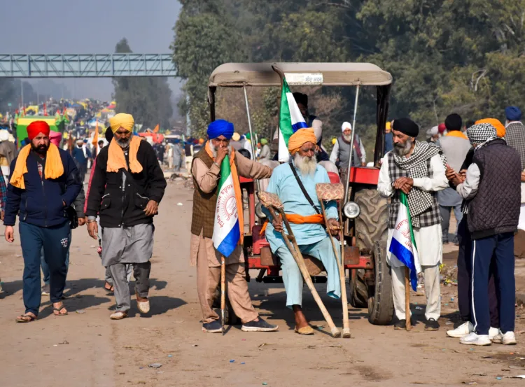 Punjab Khanauri Border Farmers' Protest