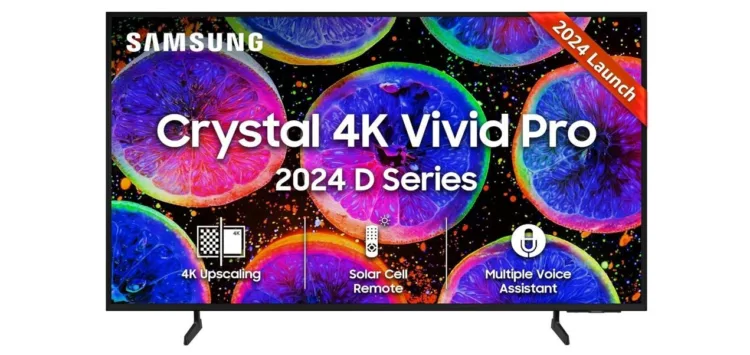 55 इंच Smart TV सिर्फ ₹24,499 में! Flipkart Monumental Sale के धमाकेदार ऑफर्स का फायदा उठाएं 1 Samsung D Series 55 inch Smart TV