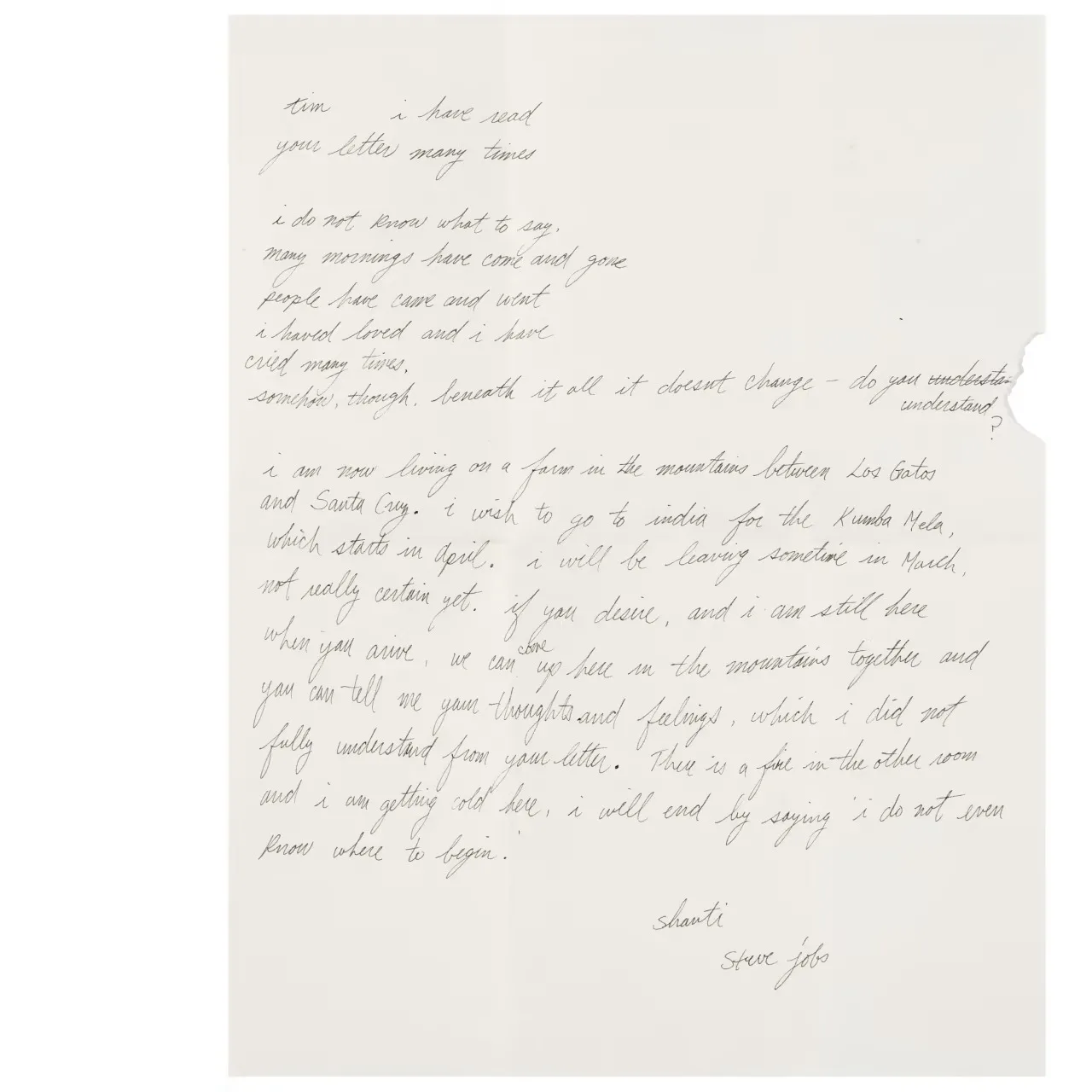 Steve Jobs का कुंभ मेला सपना: 4.32 करोड़ में बिका ऐतिहासिक लेटर! 2 letter