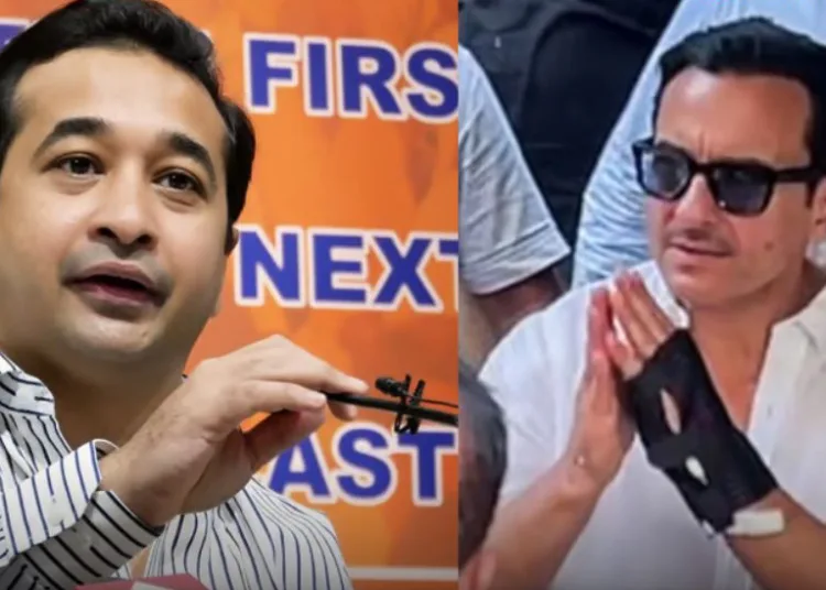 Saif Ali Khan attack, Bollywood news today, Bangladeshi intruder, Bandra apartment knife attack, Saif Ali Khan controversy, Nitesh Rane statement, Sushant Singh Rajput case, Bollywood security issues, Mumbai crime news, knife attack on actor, Bollywood actor security, Saif Ali Khan hospital news, बांग्लादेशी घुसपैठ, सैफ अली खान न्यूज़, बॉलीवुड विवाद, चाकू हमला केस।