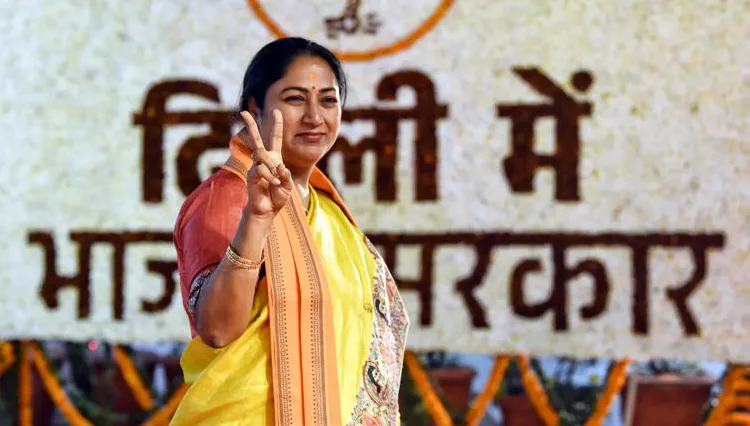 Rekha Gupta as the new Chief Minister of Delhi