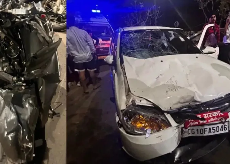 Russian girl was sitting on the lap, car