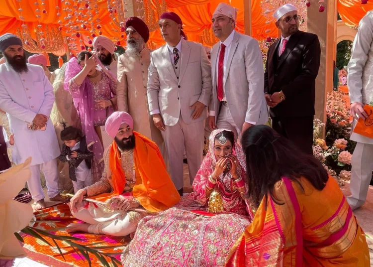 SAD Leader Sukhbir Badal Daughter Marriage Photo