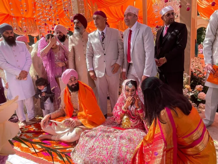 SAD Leader Sukhbir Badal Daughter Marriage Photo