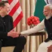 Tesla CEO Elon Musk with Prime Minister Narendra Modi