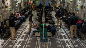 US aircraft carrying 205 illegal Indian