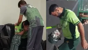 fakharzaman crying