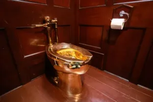 gold toilet