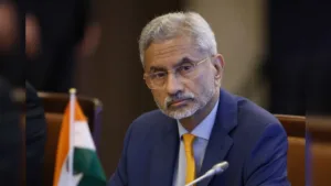 is democracy in danger s jaishankar replied showing inked finger