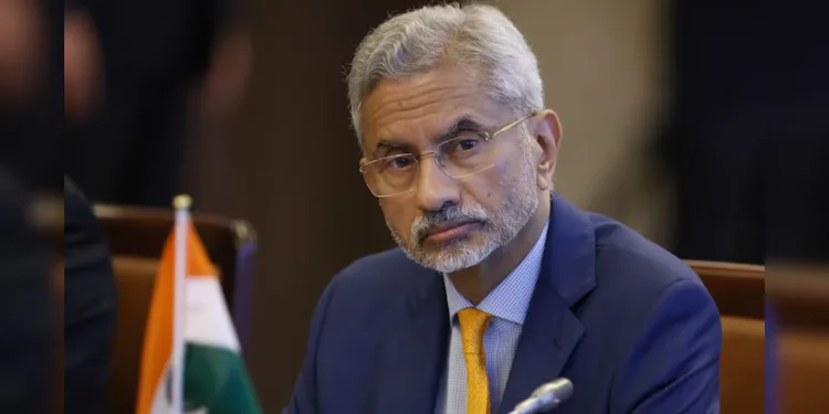 is democracy in danger s jaishankar replied showing inked finger