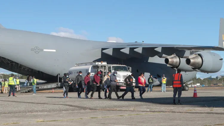 second us flight to arrive amritsar airport with 119 deported indians