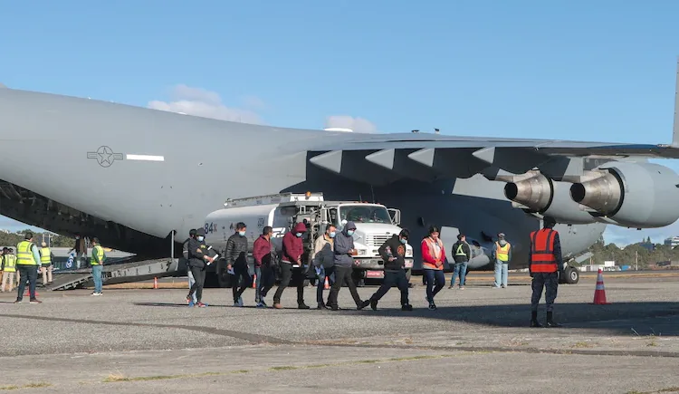 second us flight to arrive amritsar airport with 119 deported indians