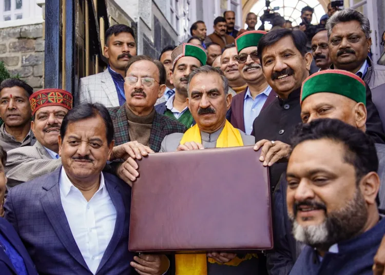 himachal budget cm sukhvinder singh sukhu