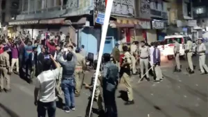 police action in indore mahu after clash of champions trophy win celebration
