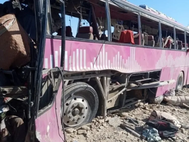 suicide bomb attack in Balochistan passenger bus
