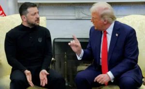 why donald trump and volodymyr zelenskyy starts quarrelling on camera