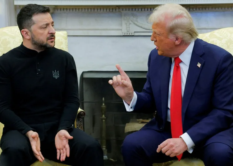 why donald trump and volodymyr zelenskyy starts quarrelling on camera