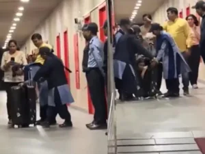 boy tried sneaking his girlfriend into a boys hostel