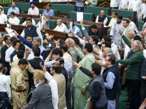 jammu kashmir a muslim state huge ruckus in assembly on waqf bill