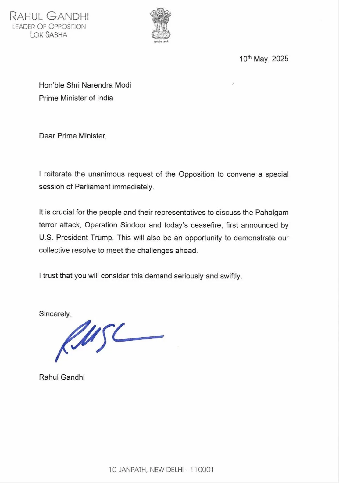 Modi को मिला खरगे-राहुल का Letter, संसद Special Session की उठी मांग! 3 02 1