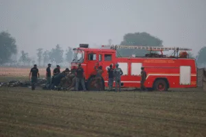 Bathinda Plane Crash Photos; Operation Sindoor Pakistan Air Strike