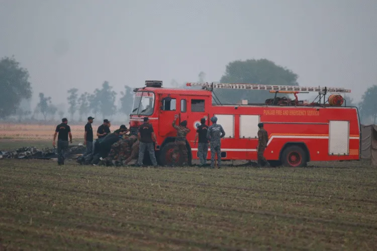 Operation Sindoor के बीच Bathinda में Plane Crash! खेत में लगी आग, 1 की मौत, 9 घायल 1 Bathinda Plane Crash Photos; Operation Sindoor Pakistan Air Strike