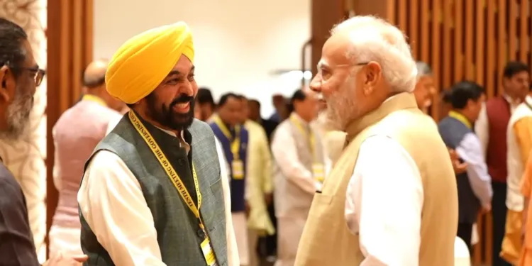 CM Mann with Modi