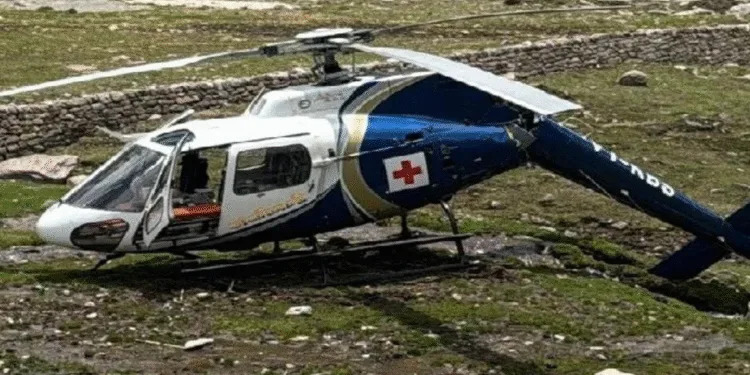 Helicopter crashed while going to Kedarnath Dham 6 people died in Uttarkashi accident
