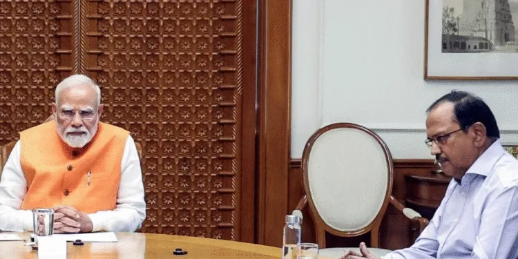 NSA ajit doval meets pm modi all party meeting rahul gandhi