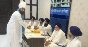 Sikh Preacher Ranjit Singh Dhadrianwale has appeared before Sri Akal Takht Sahib,