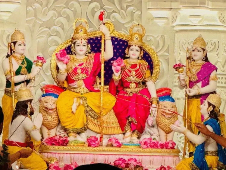 Ayodhya Ram Mandir After Ramlala Ram Darbar was consecrated Yogi did the puja see pictures