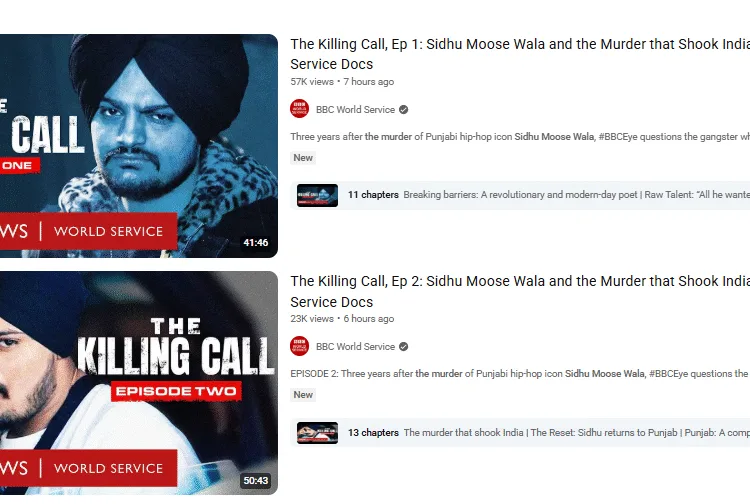 Documentary based on murder of Punjabi Singer Sidhu Moosewala released on YouTube, Court gave jolt father Balkaur Singh