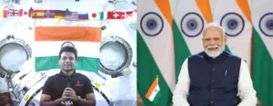 PM Narendra Modi interacts with Group Captain Shubhanshu Shukla aboard the ISS